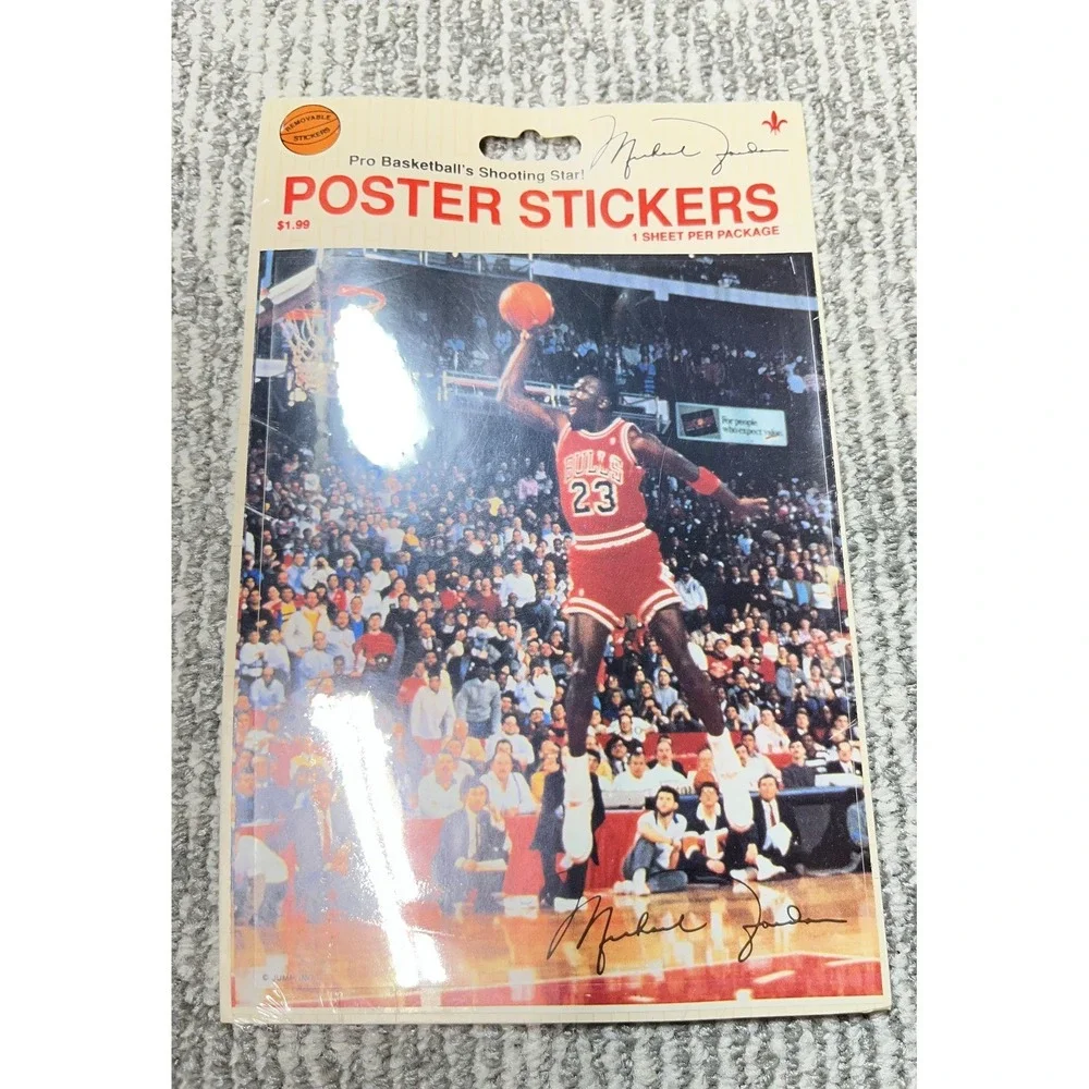Vintage Chicago Bulls Sticker Decal One Size NBA Basketball Michael Jordan